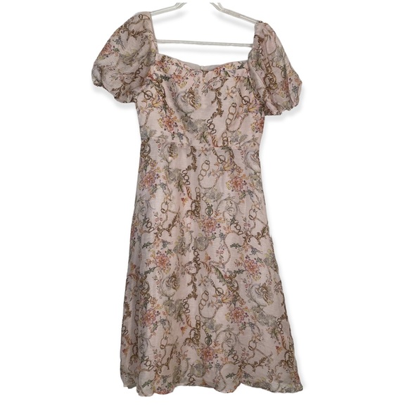ASM ANNA Mulberry Silk blend Floral dress size L - Picture 1 of 16